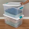 Sterilite 64 Qt Latching Storage Box, Stackable Bin with Latch