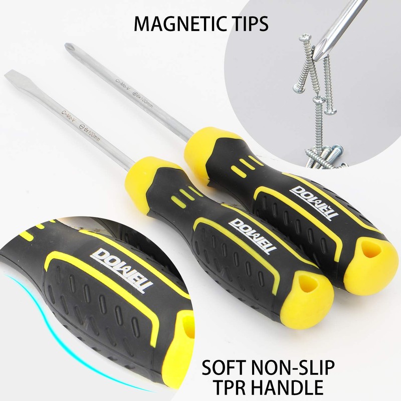 DOWELL 10 Piece Small Tool Kit,Mini Portable Tool Set,Home Repair