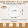 ASTIMESA 50 Pack Silver Stainless Steel Wire Keychain Cable, 2
