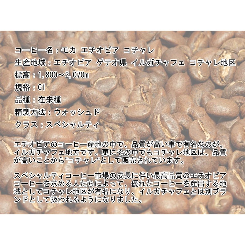 Parrot Coffee Mocha Ethiopian Cochare Coffee Beans (200g, Beans)