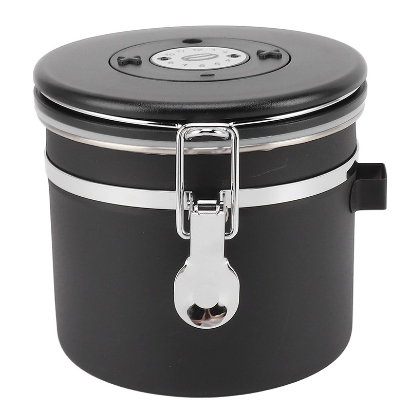 Airtight Coffee Canister 1.2L 304 Stainless Steel Coffee Bean Storage
