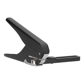 Low Force Single Hole Punch, Adjustable Hole Distance Paper Puncher Plier for Home Office School DIY, Paper Crafts Card Tag Metal Perforator, 20 Sheet Capacity, Hole Diameter 6mm