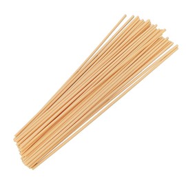 50PCS Natural Fiber Reed Diffuser Sticks 12 Inch Long 4mm Diameter Strong Absorption Refill Replacement Reeds for Diffuser Stick Essential Oil Scented Aroma Fragrance Rod for Home Office Spa