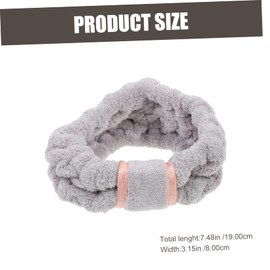 PACKOVE 3Pcs Fleece Bowknot Hairbands for Women Sports Headwear Soft and Durable Makeup Accessories for Yoga Spa and Face Washing Dark