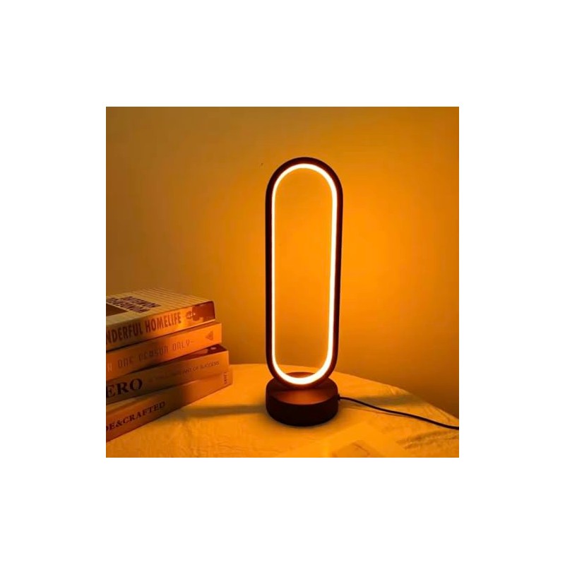 ZARCHE Table Lamp Bedside Bedroom Ring Lamp Living Room Dimmable