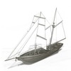 HAPYLY Scale DIY Hobby Wooden Ship Science Equipmen Assembly Model