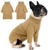 Queenmore Dog Sweater for Medium Dogs, Turtleneck Pet Sweater with