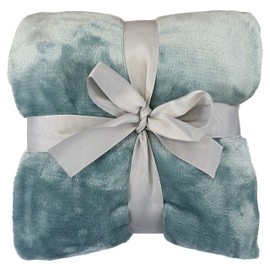 Allgala 60x45 Super Soft Flannel Plush Light Weight Throw Blanket-Teal-BLK82303