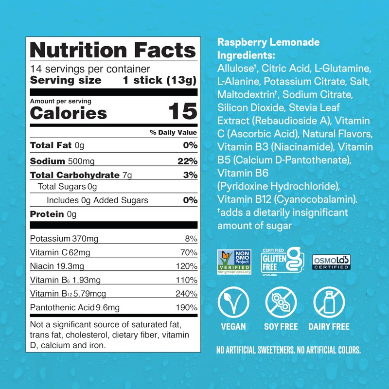 Liquid I.V.® Hydration Multiplier Sugar Free – Raspberry Lemonade |