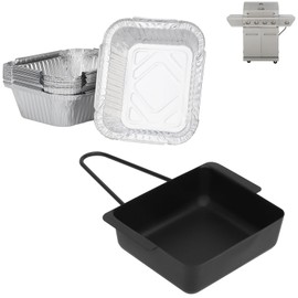 DcYourHome Grease Tray with 15 Pack Drip Pan for Nexgrill 720-0830H 720-0925P 720-0830D 720-08882A 720-0896 720-0888S Replacement Parts, Grill Drip Tray for Cuisinart CGG-7400 CGG-8500 Grease Catcher