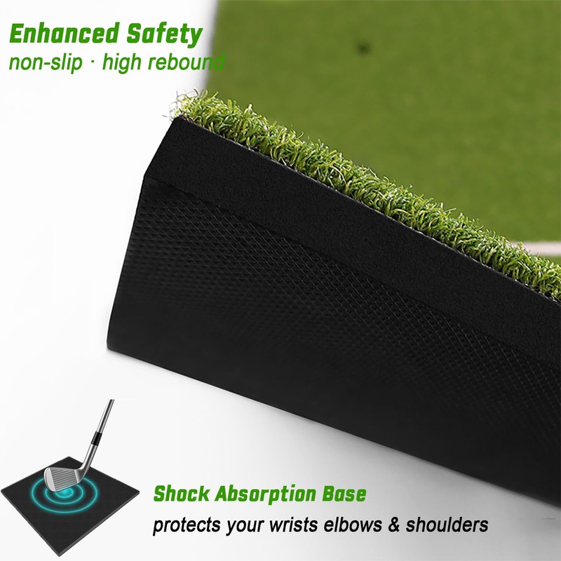 DCQ 6x4ft Extra Large Golf Mat for Driver and Iron,