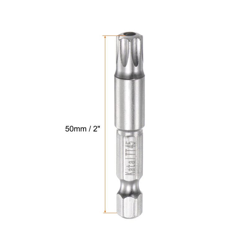 HARFINGTON TT45 Star 7 Point Screwdriver Bit 1/4" Hex Shank