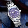 ADDIESDIVE Slim Watch Purple Dial Synthetic Sapphire Super Lume 100