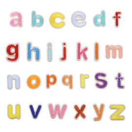 ECSiNG 52PCS Letters Patches A-Z Alphabet Appliques Embroidered Sewing Iron-on Badge for Clothing Hats Backpacks Jeans Repairing DIY Decoration Accessories
