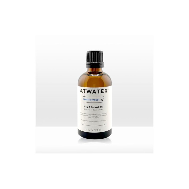 ATWATER Men's 5-in-1 Beard Oil for a Soothened & Softened