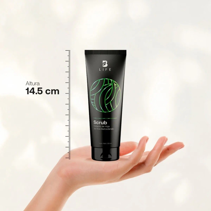 Exfoliante Facial Natural 120ml B Life | 95% Ingredientes Naturales