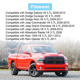 JDMON Ignition Coils Pack with Spark Plugs Compatible with Dodge Dakota Durango Nitro, Jeep Commander Grand Cherokee Liberty, Mitsubishi Raider, Ram 1500 Dakota 2009-2012 V6 3.7L Replace for UF640