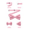 WedDecor Classy Pretied Adjustable Bow Tie Satin Butterfly Neck Stylish