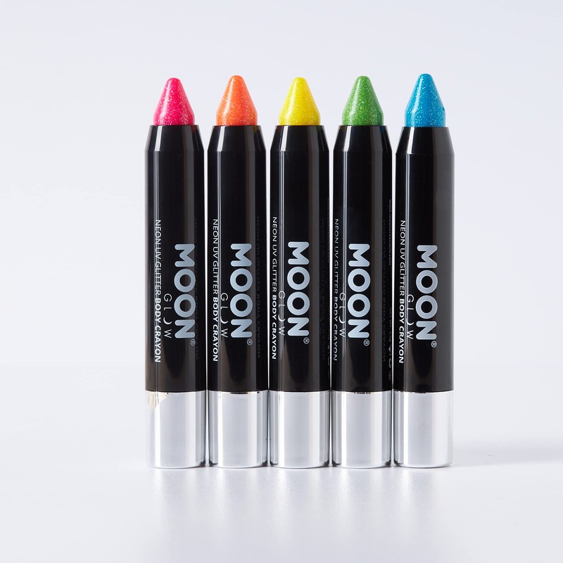 Moon Glow Neon UV Glitter Makeup Stick Body Chalk Crayons