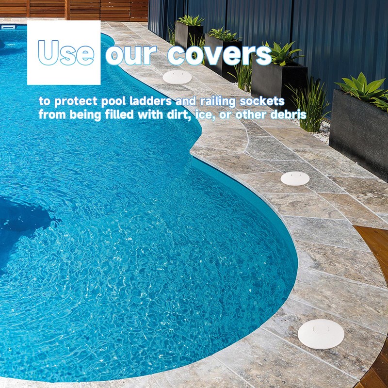Pool Anchor Sockets Cover, Designed to Fill and Cover The