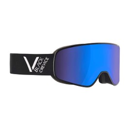 Black Crevice Unisex - Schladming Adult Ski Goggles White, Size L (Head Circumference 58-61cm)