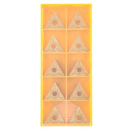 YWBL-WH Inserti CNC Triangolari, 10 Pezzi, Carburo Integrale, per Tornitura Acciaio, Semifinitura e Sgrossatura, TNMG 331
