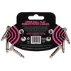 Ernie Ball Ernie Ball Flat Ribbon Patch Cable 3-Pack, 3in,