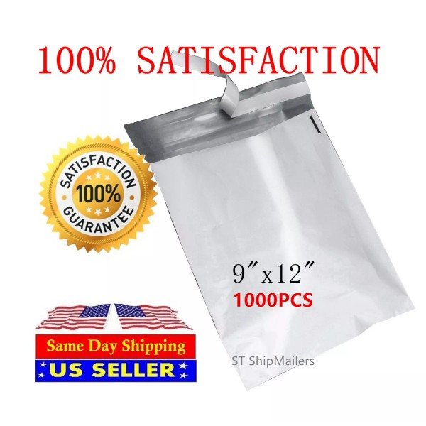 Unbranded/Generic 1000 9X12 Poly Mailer Self Sealing Shipping Envelopes Mail