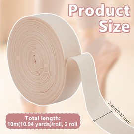 OLYCRAFT 20m Ballet Elastic Pointe Shoe 22mm Satin Stretch Ribbon Roll Minimalist Ballet Elastic Strap Pointe Shoe Ribbon Rolls for Women Ballets Shoes Accessories