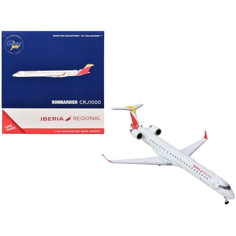 DCD Bombardier CRJ1000 Commercial Aircraft Iberia Regional (EC-MVZ) 1/400 Diecast