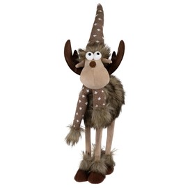 Northlight Standing Four Legged Moose Christmas Figure - 19" - Brown and White