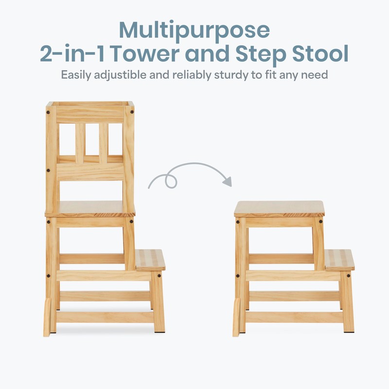 Dream On Me 2-in-1 Funtastic Tower and Step Stool, Toddler