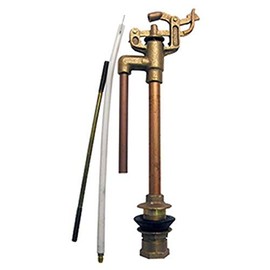 LASCO 04-4011 Anti-Syphon Brass Import 09 Mansfield Style Replacement Toilet Ballcock with Float Rod, Refill Tube and Nut