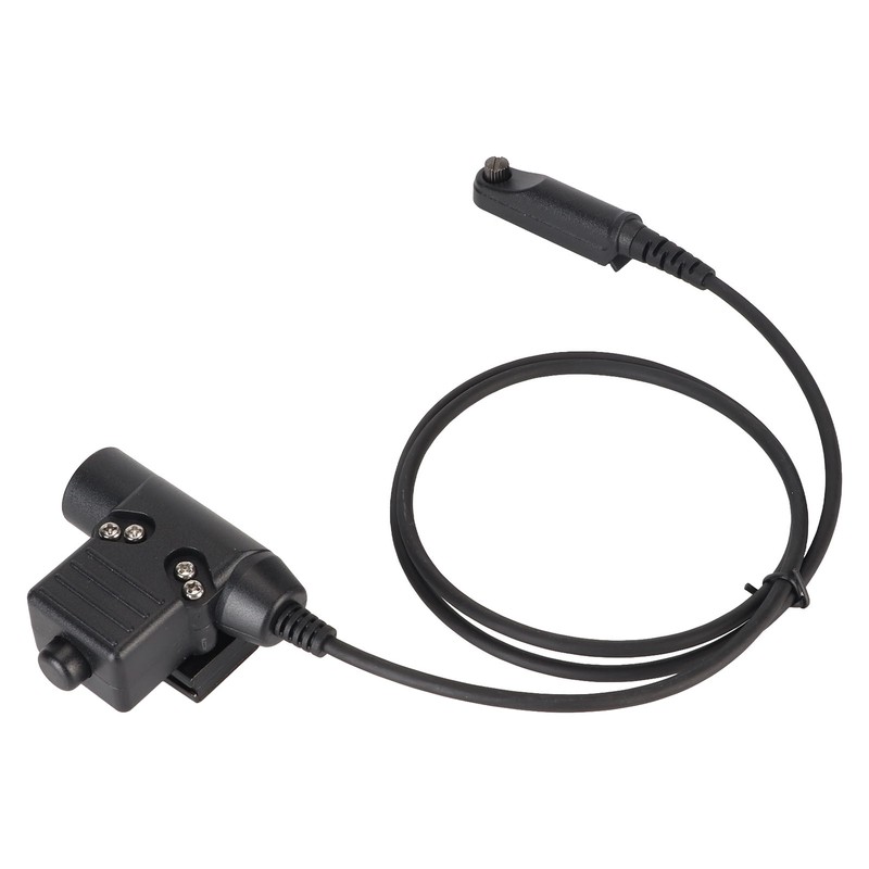 U94 PTT Adapter Cable 35.4in Walkie Talkie Headset Connector Cable