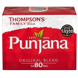 Thompsons Punjana Tea Bags 80 per pack - Pack of 2