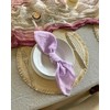Generic Lavender Mauve Purple 100% Linen Cloth Cotton Square Napkins,
