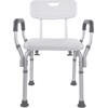 Vaunn Medical Deluxe Spa Shower Chair with Arms and Back,