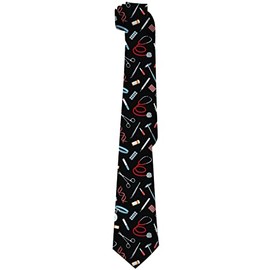 SARA NELL Mens Medical Accessories Neckties Pharmacist Tie Doctor & Nurse Gifts Neck Tie, Fun Crazy Gift For Medical/Nursing School, Med/Doctor Graduation, Pediatrician, Medical Students