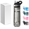 TCKJ 25oz Water Bottle with Straw, Clip, Handle & Marker,