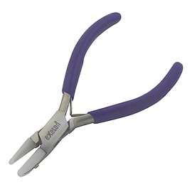 Exeton Jewelry Pliers Tool, Bail Making Pliers 6 in 1 Wire Wrapping Multi Step Loop Pliers, Chain Nose, Nylon Jaw Pliers, Round Nose Pliers, Beading Pliers Pro Tools (Nylon Flat & Round Nose)