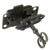 MEETOOT 2 Sets Antique Cabinet Lock Flush Mount Case Box