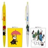 Sunstar Stationery Moomin Oil Based Ballpoint Pen, Click Gold, Set