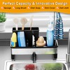 junyuan Dish Rag Rack,Kitchen Utensil Organizer with Brush Holder,Kitchen Sink