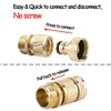Durable Brass Quick Connect Garden Hose Fittings - 3/4 Inch