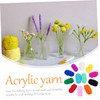 STOBOK 3sets DIY Craft Yarn 12 Colors Soft Acrylic Yarn