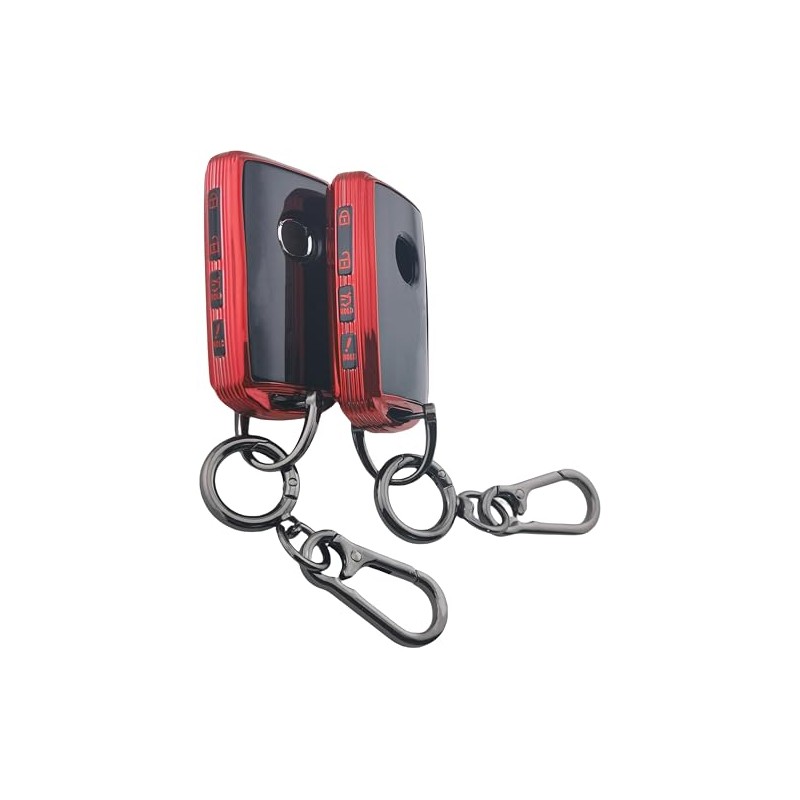 RUNZUIE 2Pcs 4 Buttons TPU Key Fob Cover for 2025