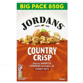 Jordans Country Crisp Chunky Nuts Pack of 1 x 850g | Bigger Pack | Delicious Crispy & Crunchy Oat Clusters with Chunky Nuts