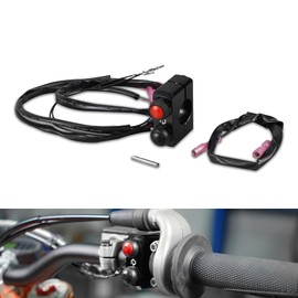 NICECNC Black Control Switch Start Kill Button Compatible with KTM 150-500 XC-W XCF-W EXC EXC-F 2008-2023,Compatible with Husqvarna TE FE 150-501 2014-2023,See Fitment