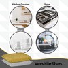 Kitchen Sponge Scrubber, Heavy Duty, Hand Friendly Scouring Sponge for