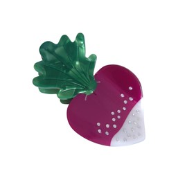 Cute Radish Hair Clips,Novelty Acetate Hair Clip,Small Vegetable Claw Clips for Women